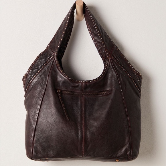 Free People Handbags - SAWYER STUD TOTE BAG ESPRESSO